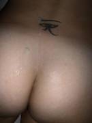 She Loves To Receive Cum. On Her Ass, Back, Pussy, Tits, Mouth, Face, ...