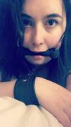 Cute Bit Gagged Selfie :)
