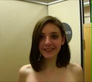 Shy Teen Stands On Her Tippy Toes To Give You A Better Look