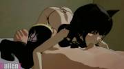 Blake Belladonna Ramming Cock Down Her Throat (Kallenz) [Rwby]