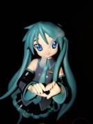 Giving Kagami Hiiragi In A Miku Cosplay Some Lovin'