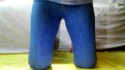 Peeing In Her Jeans On Her Knees