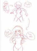 Swimsuit Stuck [Mtf/Tgtf] By Megazone23