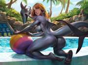 Ellie (F Human -&Amp;Amp;Gt; F Shark Mid-Tf; Suit) By Bonifasko