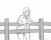 Jess On The Range [F Cow Girl W/ Udders Tf; Animation] By Beingobscene