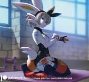 Bea And Cinderace (F Human -&Amp;Amp;Gt; F Cinderace; Merging/Fusion, Alternate Species)[Pokemon] ...