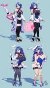 Kingdom Hearts: Bunny Girl Aqua [F Human -&Amp;Amp;Gt; F Bunnygirl; Bimbofication] ...