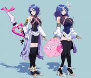 Kingdom Hearts: Leg Keyblade [F Bimbofication Of Aqua] - Bimbophi