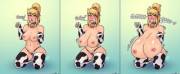 Moo Moo Samus [F Human -&Amp;Amp;Gt; F Cow Girl/Hucow; Breast Expansion] By Pressurizedpleasure