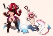 Sabrith &Amp;Amp;Amp; Tayelle [F Miqo'te -&Amp;Amp;Gt; F Dragon Girls Post-Tf] By ...