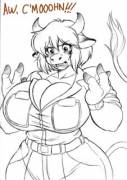 April Mooh'neil [F Human -&Amp;Amp;Gt; F Anthro Cow Girl] - Chochi