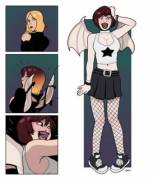 Scott Pilgrim: Fireball Girl [F Human -&Amp;Amp;Gt; F Demon Hipster Chicks] - Blackshirtboy