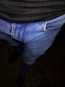 Squeezing A Hard Cock Into Tight Jeans