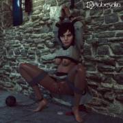 Elizabeth Left Bound And Creampied (Nabesaka Renders)