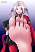 Edelgard With Feet Closeup (Fire Emblem)