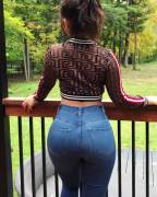 She Knows She Looks Fine In Those Jeans