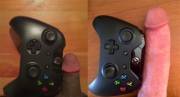 Dual Joysticks: My Black Dick And A Bit Larger Cock Compared To Xbox Controllers