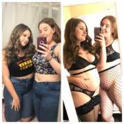 Before And After Pigging Out With Ero-Hime