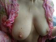 Some Cum Dripped From My Mouth, Luckily My Blouse Was Open, No Need To Wash It [Oc]