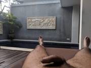 Not Brave Enough To Venture Out Of The Villa Yet.