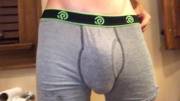 Letting My Semi Hard Bulge Out For A Breather
