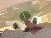 Cockring Pissing At Work