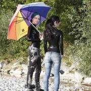 Catsuit Under Jeans | Find More Here: Https://Www.instagram.com/Gwenlatex/