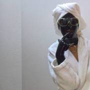 Bathrobe And Latex Hood &Amp;Amp;Amp; Gloves | See More Of Her Here: Https://Www.instagram.com/_Angelshiny/