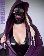 Hoodie With Latex Top And Hood | Photographer: @Purel8Tex &Amp;Amp;Amp; Model @Latexkittymalone_Official_