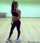 Russian Girl Showing Off Her Great Yoga Pants Booty [F] (More Booy In Comment)