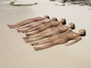 Five Yummy Beach Pussies