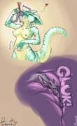 &Amp;Quot;Noodleslurp&Amp;Quot; [Furry][Scalie][Oral][Soft][Unwilling][F/M]