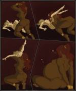 [Soft][Same Size][F/F][Willing][Lewd] Eating Out By [Dinobonoid]