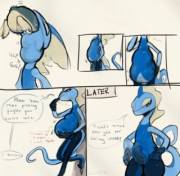 Inteleon [Oral Vore] [Implied Digestion] [Stomach Bulge][Pokemon]