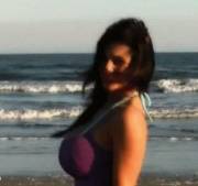 Sensual Movement Of Tits On The Beach