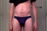 Blue Briefs Bonus Cock