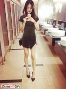 Petite Asian Girl In Public Toilet Selfie