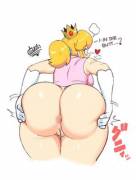Princess Peach Spreading Her Peach (Tobiaslevi)