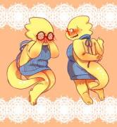Alphys In A Virgin Killer Sweater (Tori)