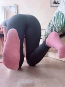 Feet And Booty In Your Face! Love That View?