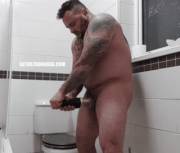 Straight British Porn Daddy Seth Strong Fucking His Fleshlight