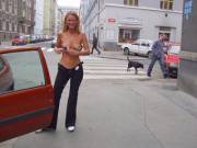 Girl Dared To Spend Entire Day Naked In Town [40,Nude]