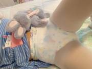 Mia - White Tights + Diaper