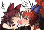Sekibanki X Kagerou 2: [Blowjob] [Futa]-Loo