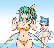 Daiyousei Putting The Dai In Daiyousei [Gif][Cute]