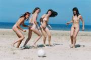 Playing Soccer With The Volleyball