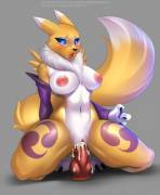 Renamon's New Toy [F] (Doom The Wolf)