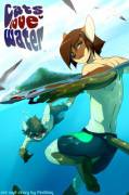Cats Love Water Comic Ch.1 (Peritian) [Mmm]