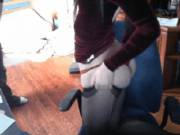 Red Panties Under Tights