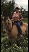 Chelsea Handler On A Horse!!